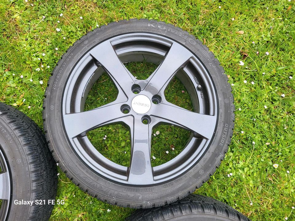 4x 17" Dezent Alufelgen mit 205/45 R17 Winterreifen in Hagen