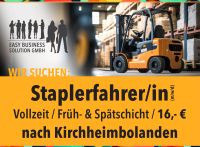 Staplerfahrer (m/w/d), 16,- €/Std., Kirchheimbolanden, Früh/Spät Rheinland-Pfalz - Kirchheimbolanden Vorschau