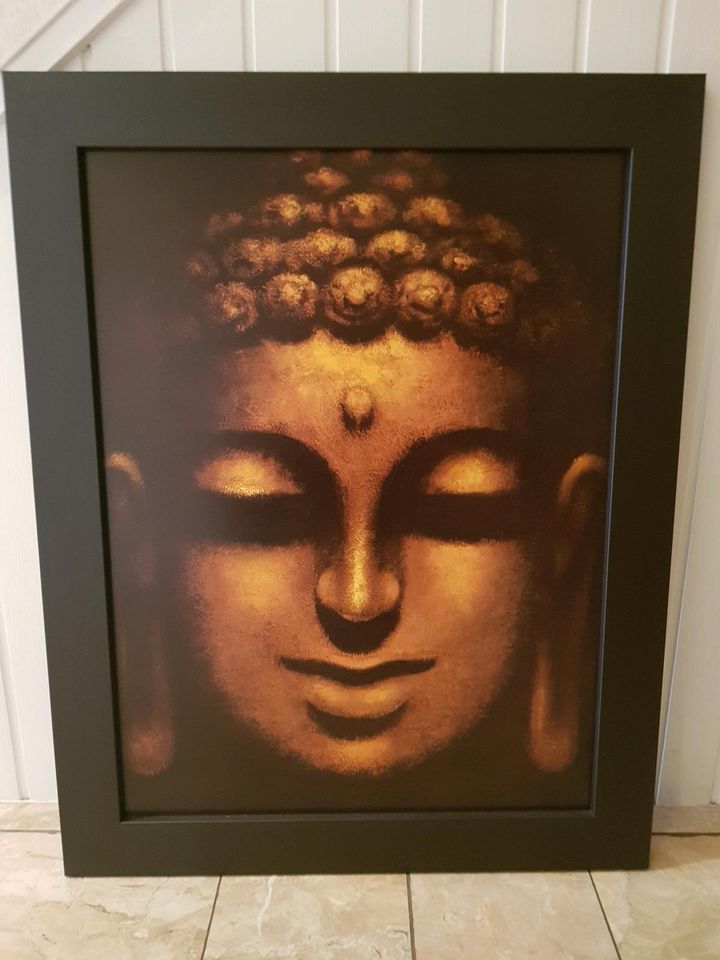 Buddha Bild mit Rahmen in Bünde