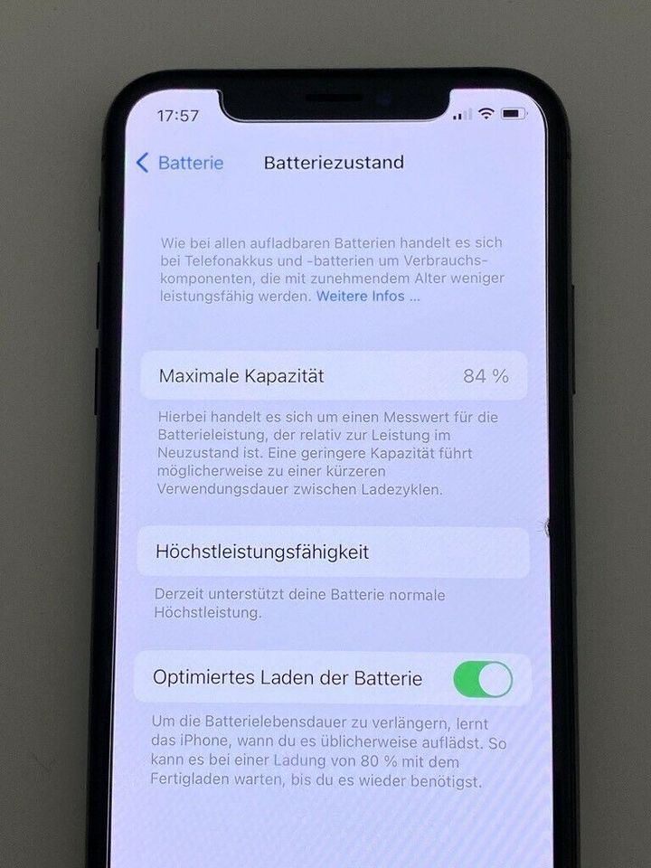 iPhone XS 512 GB, Space Grau, neues Frontdisplay in Wustermark