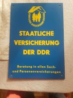 Werbetafel Staatliche Versicherung der DDR Sachsen - Meerane Vorschau