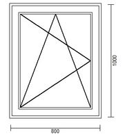 Kunststoff-Fenster 3-fach verglast B:80xH100cm inkl. Fenstergriff Sachsen-Anhalt - Köthen (Anhalt) Vorschau