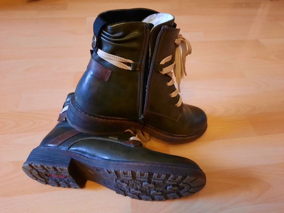 RIEKER - Boots, Stiefel, Stiefeletten (gefüttert, Gr. 40) - TOP in Müllheim