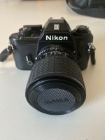 Nikon em analog mit Objektiven, Tasche und Zubehör Nordrhein-Westfalen - Neuenrade Vorschau