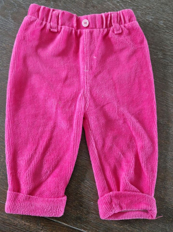 Baby Mädchen Hose Kordhose Pink 68 in Erkrath