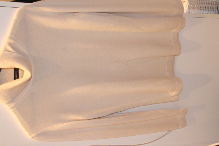 Ital Edefkachmier/Seide Rollkragenpullover neuw. weiß Gr. 40 in Moers