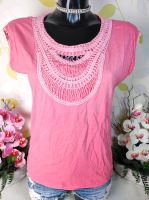 Top! Elogy Perlen Stickerei Spitzen Lace Shirt M 38 Coral Summer Nordrhein-Westfalen - Übach-Palenberg Vorschau