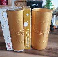 Original Mc Donalds Coca Cola Glas - 2016 GOLD Hutchinson Design Nordrhein-Westfalen - Iserlohn Vorschau