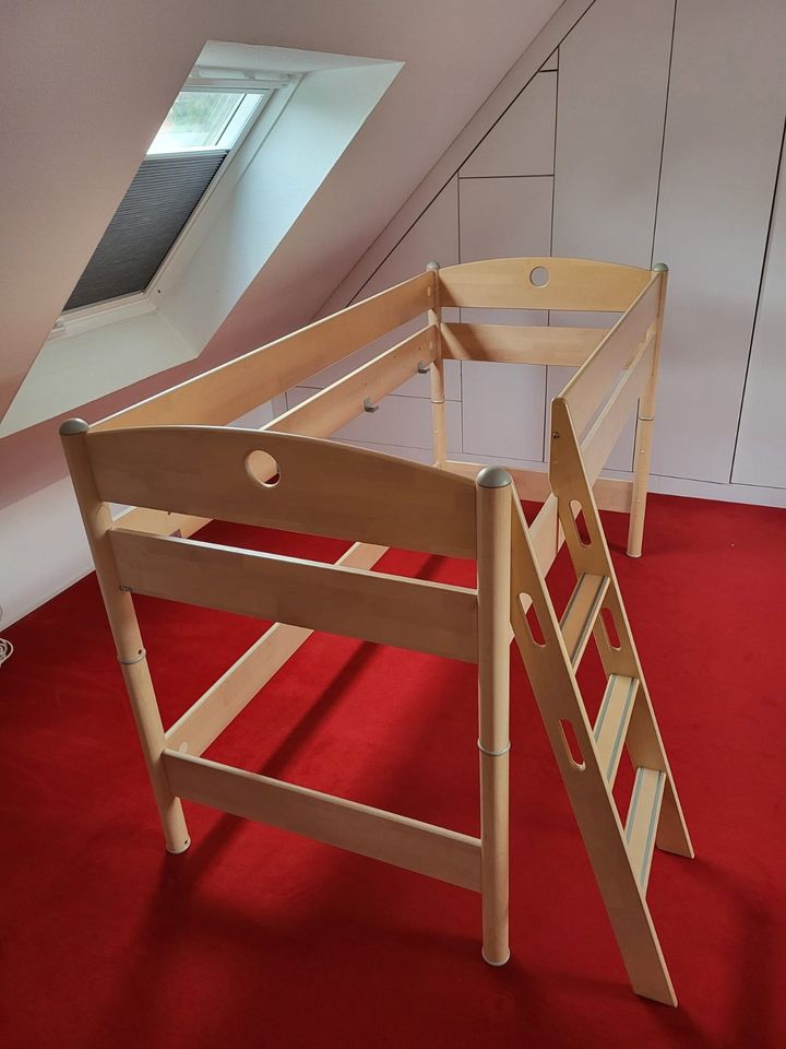 Paidi Spielbett Bett 125 cm Fleximo Griffleiter schräg in Dortmund