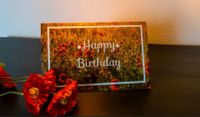 Geburtstagskarte - Happy Birthday - Spruch - Blumen Bayern - Edelsfeld Vorschau