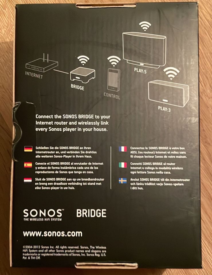 Sonos Bridge (Wireless Musik, Radio, Podcasts streamen) weiß in Bremerhaven