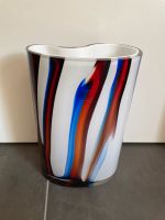 Sia Glasvase 32cm - blau weiß rot - neuwertig Vase Bayern - Simmelsdorf Vorschau