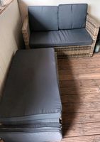 Rattan Lounge Korfu tectake grau Polyrattan outdoor Couch Sessel Nordrhein-Westfalen - Herne Vorschau