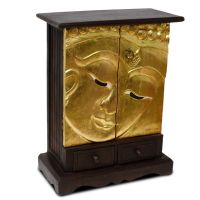 Kleiner Schrank Gesicht Buddha mit Schubladen Gold 70 cm Bochum - Bochum-Wattenscheid Vorschau