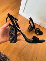 ALDO Sandalen High Heels Wildleder schwarz Blockabsatz 40 Berlin - Pankow Vorschau