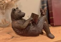 Dekofigur Bär XL 35 cm Buch Deko Bücherregal Bärenfigur Duisburg - Walsum Vorschau