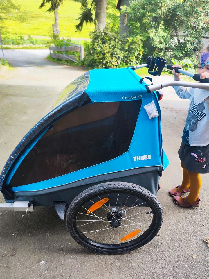 Thule Coaster XT Fahrradanhänger Kinder Zweisitzer in Langenbernsdorf