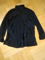 Damen-Bluse mit Spitzeneinsätzen, Gr. 42, schwarz Baden-Württemberg - Durlangen Vorschau