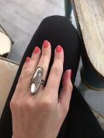 Orientalischer Ring aus Jemen mit Perlmutt Bedu Silber Frankfurt am Main - Bornheim Vorschau