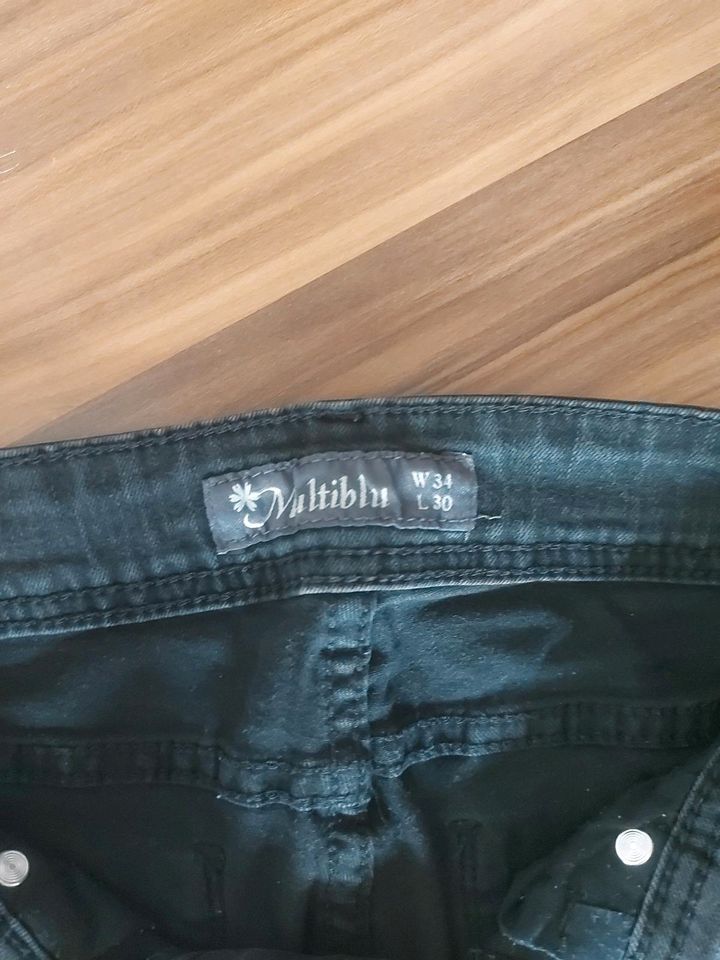 Jeans W 34 L 30 Slim Fit schwarz in Wendehausen