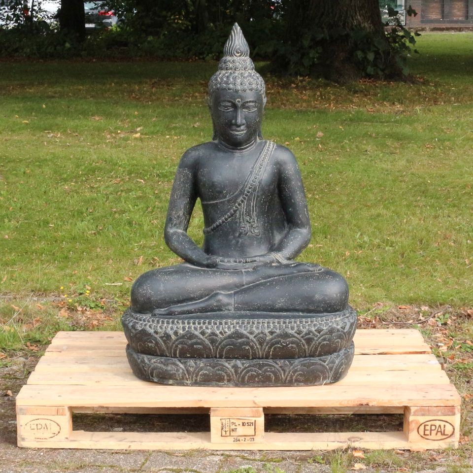 Buddha Statue sitzend Figur Skulptur Suko Thai 100 cm in Bochum