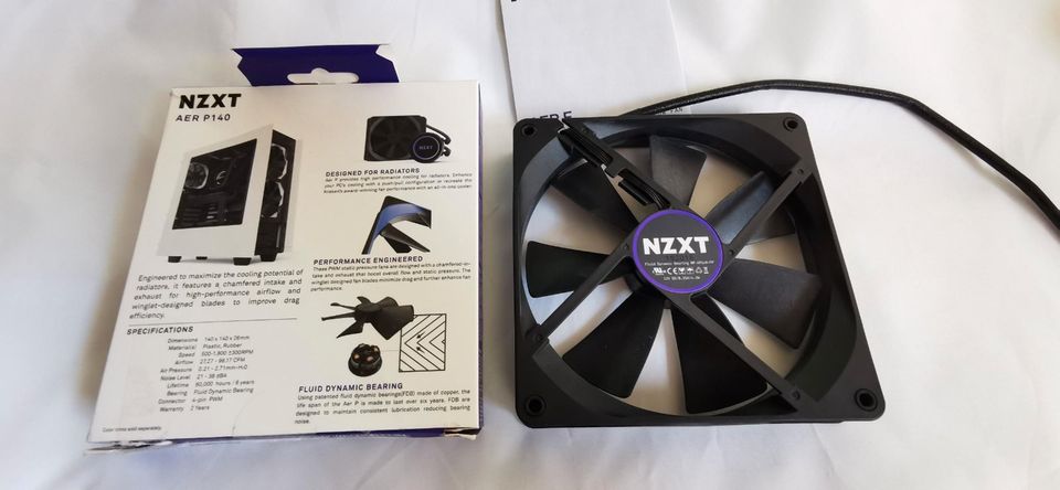 2x NZXT Fan Lüfter 140mm AER P140 Static Pressure SP RF-AP140-FP in Ingolstadt