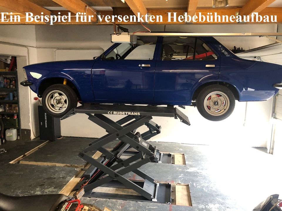 DOPPEL SCHERENHEBEBÜHNE RLSS-302 Hubkraft 3t. ÜBERFLÜR in Niederfischbach