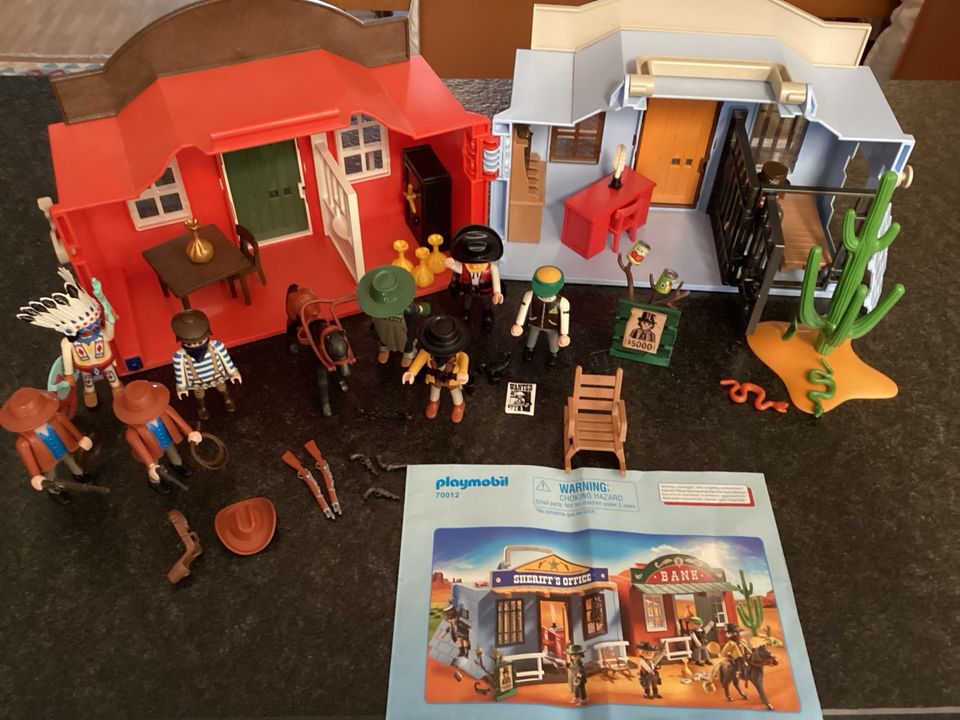 Playmobil Sheriff‘s Office und Bank Mitnehmkoffer (70012) in Frankfurt am Main