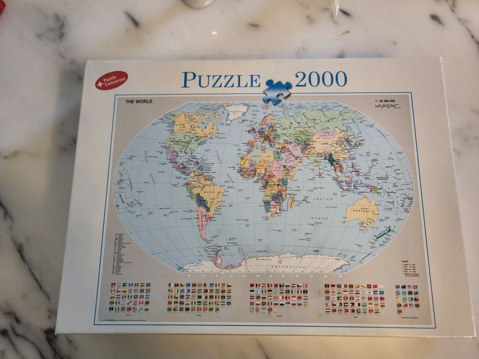 Puzzle 2.000 Teile Politische Weltkarte 98 x 75,1 cm NEU! in Karlsdorf-Neuthard