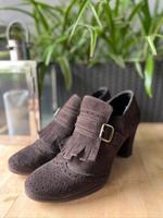 Bata Wildleder‑Brogue‑Pumps mit Fransen | Dunkelbraun | Gr. 39 Hamburg-Mitte - Hamburg St. Pauli Vorschau