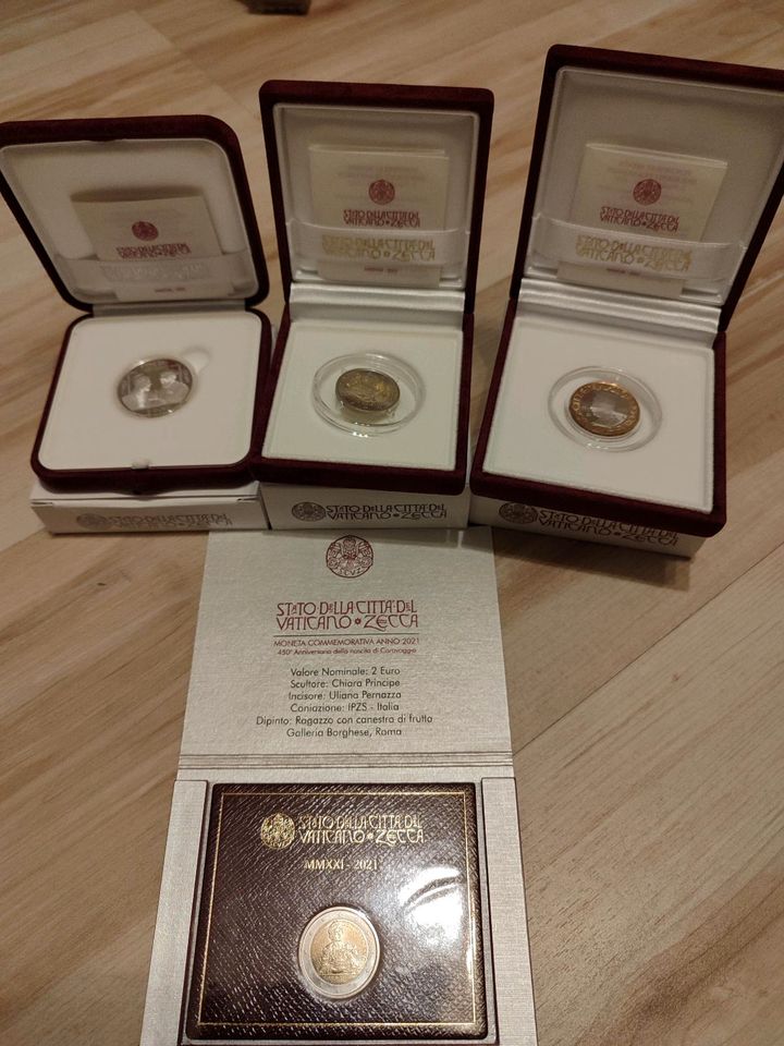 Vatikan, Silbermünzen, Gedenkmünzen, Euro Set, Papst, NEU in Mettenheim Rheinhessen