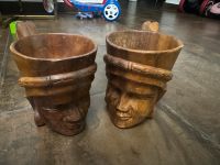 Afrikanische Holz Becher Kunst Baden-Württemberg - Mannheim Vorschau