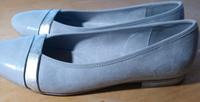 Elegante Ballerinas, grau-silber, 41H, einmal getragen, Wildleder Nordrhein-Westfalen - Minden Vorschau