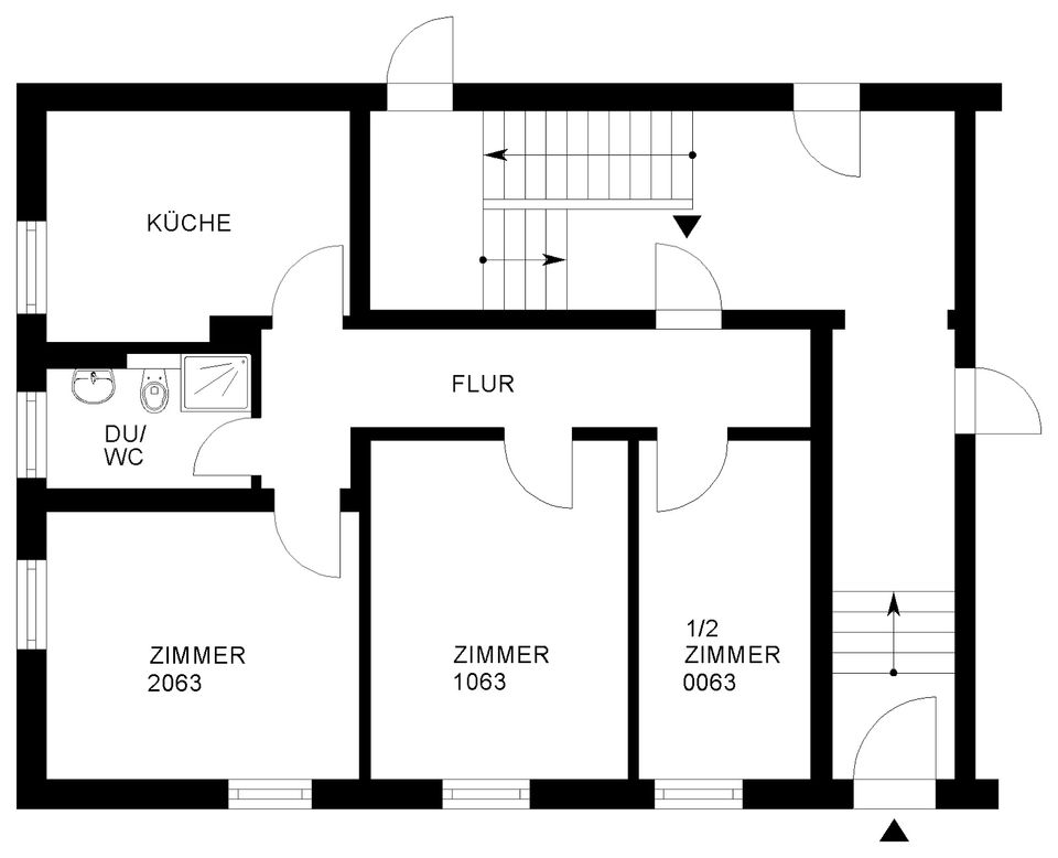 Kleines günstiges Zimmer 9,90 m² innerhalb einer 3er-WG // EG links, Zimmer 0063 in Wolfsburg
