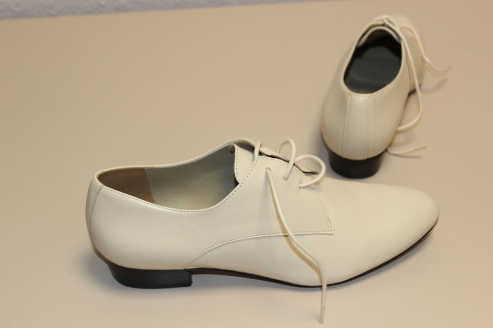 CLARKS Bodkin Bay Schuhe Pumps Leder Schnürschuhe Hochzeit Creme in Duisburg