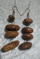 Ohrringe Ohrhänger ovale Holzteile aus Kokosnuss braun Hessen - Rödermark Vorschau