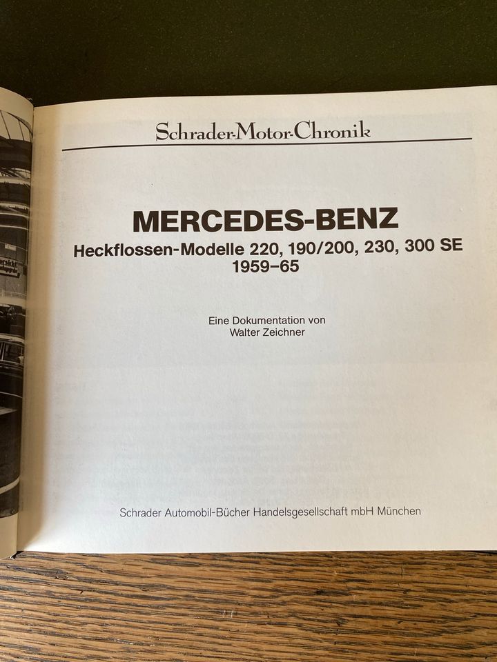 Biete Mercedes Heckflosse Chronik 1959-65, Schrader Motor Chronik in Burgthann 