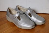Waldläufer Sommer Halbschuhe Größe 39,5 / 6,5 Weite M Silber Niedersachsen - Diepenau Vorschau