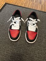 Jordan 1 low Bred Toe Schwarz Rot Hessen - Hattersheim am Main Vorschau