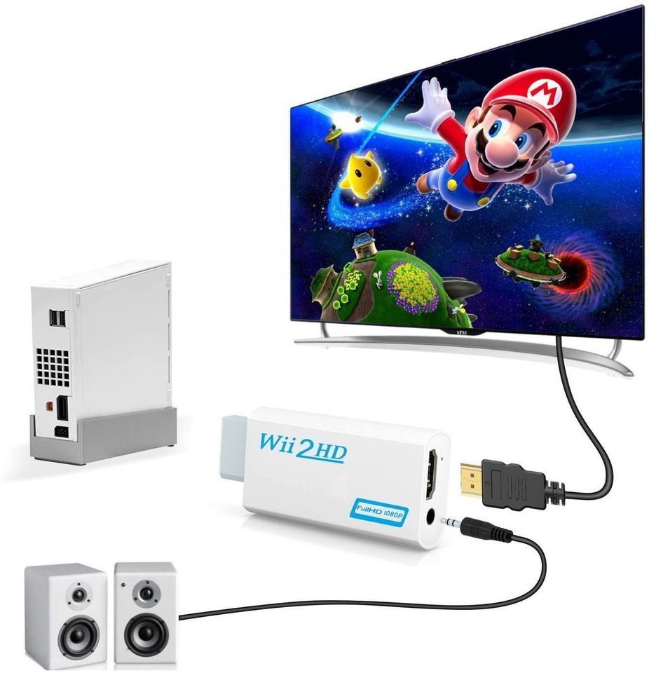 Nintendo Wii auf zu HD-Anschluss Adapter Konverter TV 1080p (NEU) in  Baden-Württemberg - Aulendorf | Wii Konsole gebraucht kaufen | eBay  Kleinanzeigen ist jetzt Kleinanzeigen