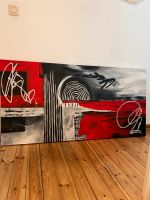 Leinwand Bild handmade 70x140 rot schwarz weiß grau Nordrhein-Westfalen - Geldern Vorschau