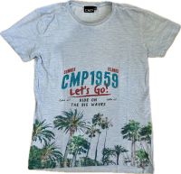 CMP T-Shirt hellblau mit Print - Jungen Gr. 176 - Palmen Sommer Niedersachsen - Bad Rothenfelde Vorschau