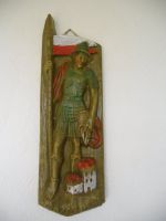 Wachsbild Bild Figur Römer Lanze Kämpfer antikes Motiv Vintage Hessen - Wildeck Vorschau