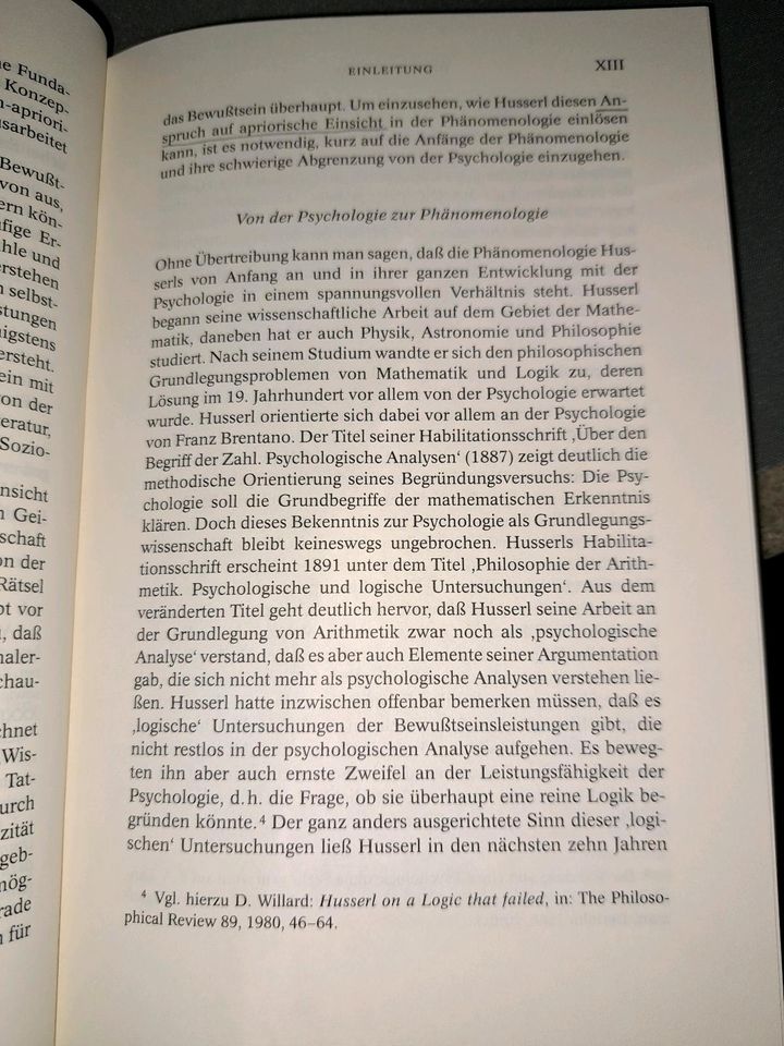 Edmund Husserl Phänomenologische Psychologie Philosophie in Berlin