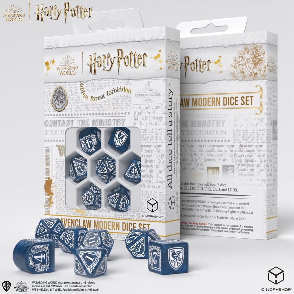 Harry Potter Würfel Set Ravenclaw Modern Dice Set - Blue in Leipzig