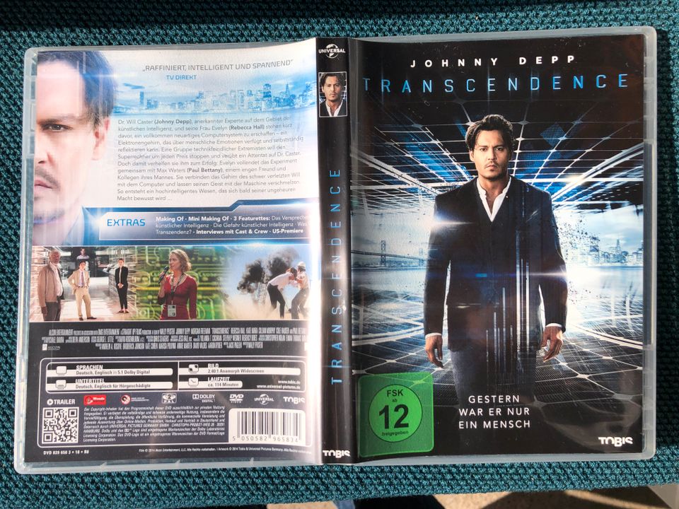 DVD Johnny Depp Transcendence 2014 in Kassel