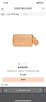 Neue Designer Burberry Bag Crossbody Tasche Beige London Leder Frankfurt am Main - Innenstadt Vorschau