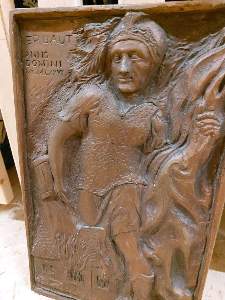 Schönes Altes Original Porzellan Keramik Bronze Bild in Dresden
