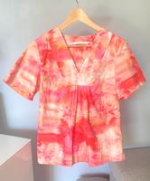 XANDRES Bluse 36 Rosa Orange Pink Sommeroberteil Baumwolle Schirt Baden-Württemberg - Wiesloch Vorschau