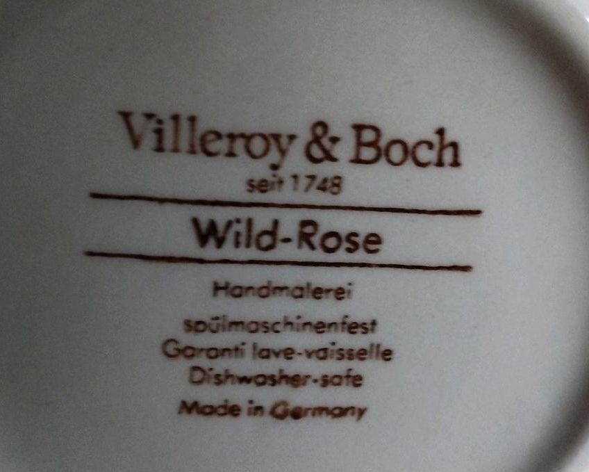 Kaffeekanne, Kerzenständer, Villeroy & Boch,Wild Rose,Handmalerei in Bad Waldsee